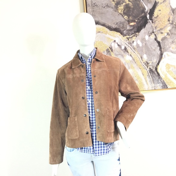 Free People Jackets & Blazers - RARE VINTAGE FP SUEDE JACKET SZ MD